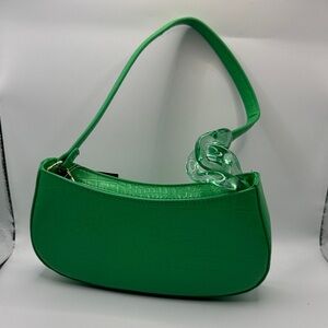 💚 NWT NOBO Green Croc Shoulder Bag – Chic & Stylish 💚